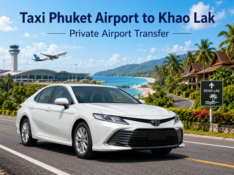 Taxi from Phuket airport to Khao Lak